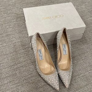 Jimmy Choo Pearl and sequin heels